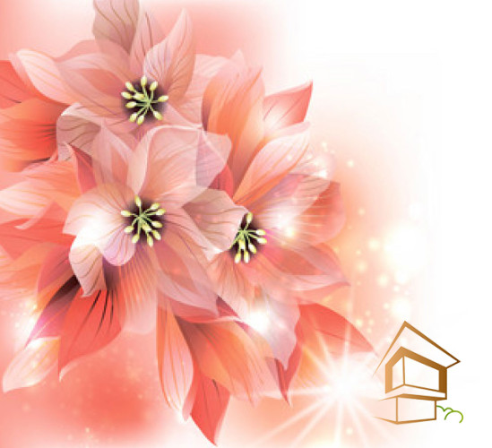 Натяжной потолок с фотопечатью Цветы 310 -  -