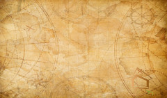 Натяжной потолок с фотопечатью Карты 028