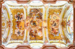 Натяжной потолок с фотопечатью Фрески, своды 070
