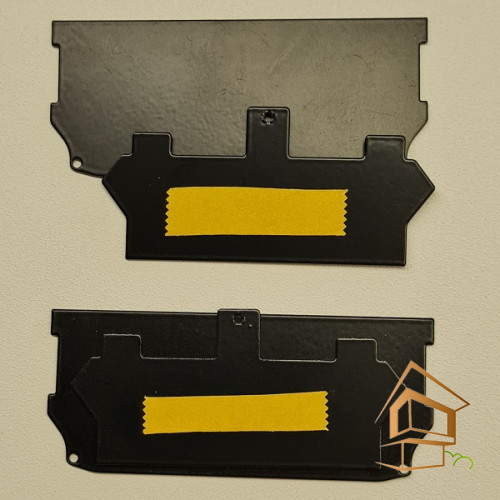 Заглушка торцевая для профиля ПК 14 черная (2 шт комплект) -  - 