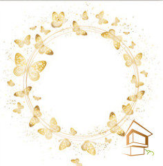 Натяжной потолок с фотопечатью Бабочки 079