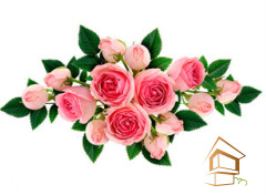 Натяжной потолок с фотопечатью Цветы 102