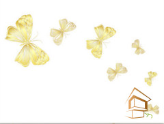 Натяжной потолок с фотопечатью Бабочки 080