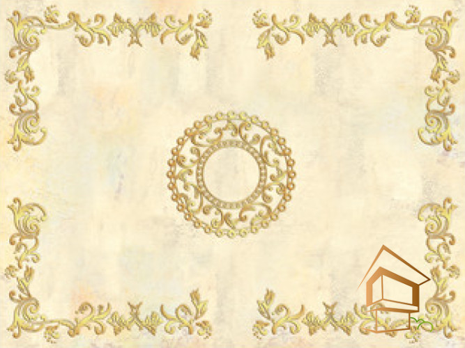 Натяжной потолок с фотопечатью орнаменты и узоры 085 - -