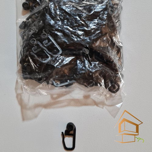 Крючок карнизный (100 шт/уп) черный