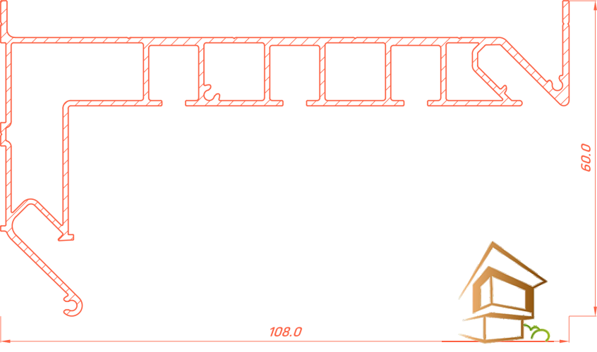 Профиль для натяжных потолков Flexy GARDINA3 03 для карнизных ниш трехрядный 2.2 м черный