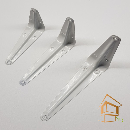 Кронштейн мебельный 75х100 белый (3/4) - -