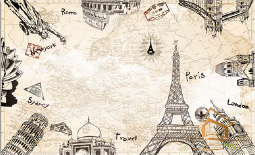 Натяжной потолок с фотопечатью Карты 031 -  - 