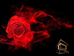 Натяжной потолок с фотопечатью Цветы 104