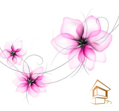 Натяжной потолок с фотопечатью Цветы 314