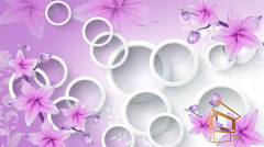 Натяжной потолок с фотопечатью Абстракция 084