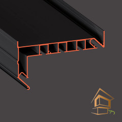 Профиль для натяжных потолков Flexy GARDINA3 03 для карнизных ниш трехрядный 3.2 м черный