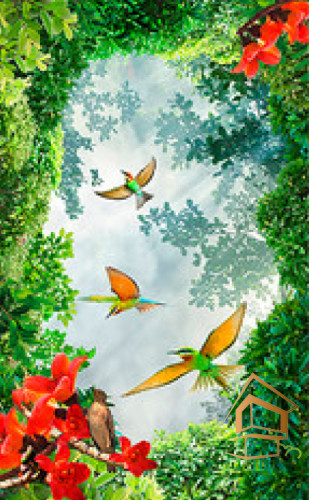 Натяжной потолок с фотопечатью Небо и объекты 019 - -