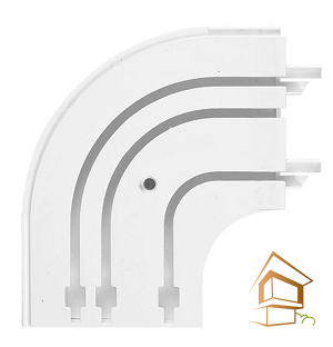 Поворот карнизный 3-х рядный (пара)  