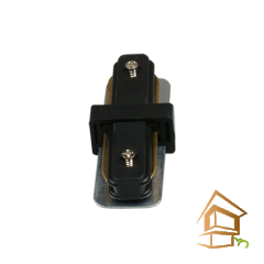 Однофазный коннектор 220V прямой, черный, 75x35мм