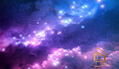 Натяжной потолок с фотопечатью Космос 113