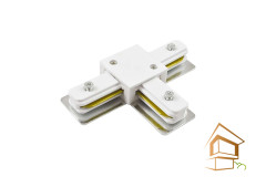 Однофазный коннектор 220V Т - образный, белый, 107x71мм