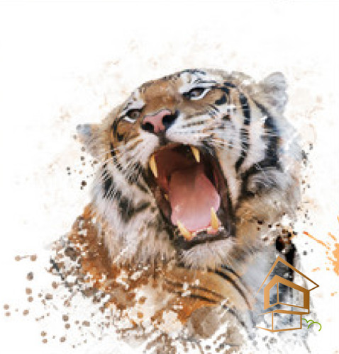 Натяжной потолок с фотопечатью Животный мир 012 - -