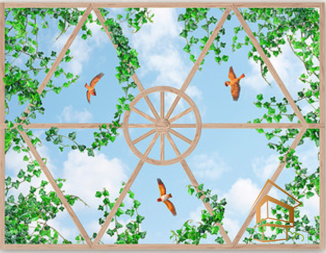 Натяжной потолок с фотопечатью Небо и объекты 022 -  - 