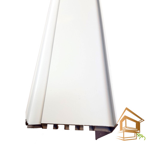 Профиль натяжного потолка карнизный с перегибом ПК 5 3.6 м белый трехрядный