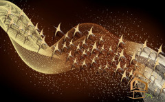 Натяжной потолок с фотопечатью Абстракция 090