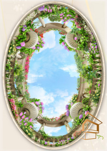 Натяжной потолок с фотопечатью Фрески, своды 080 -  -