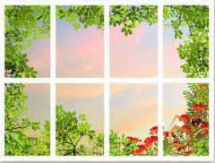 Натяжной потолок с фотопечатью Небо и объекты 024