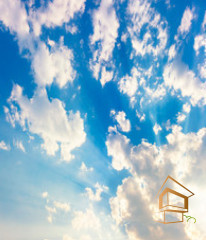 Натяжной потолок с фотопечатью Небо 081