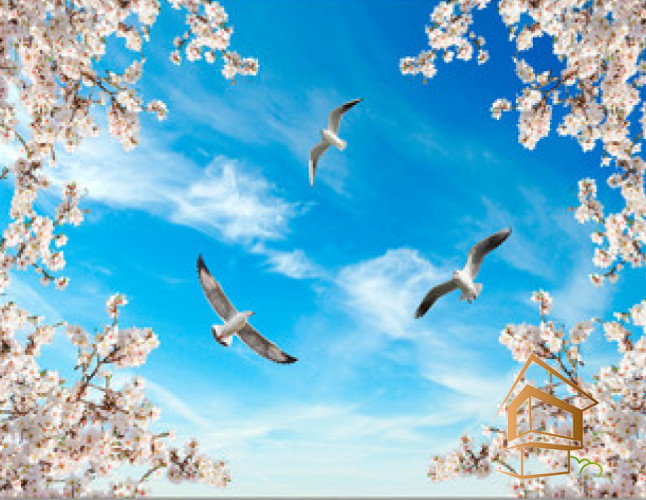 Натяжной потолок с фотопечатью Небо и объекты 043 - -