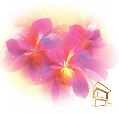 Натяжной потолок с фотопечатью Цветы 323