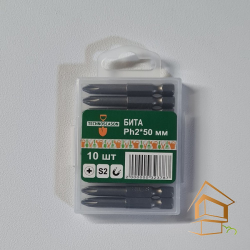 Бита магнитная Ph2x50, 10 шт -  - 