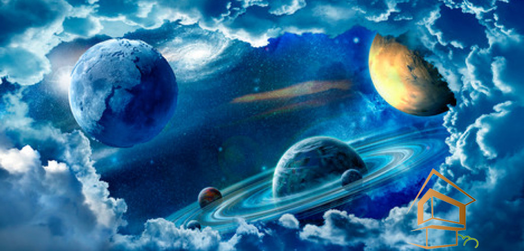 Натяжной потолок с фотопечатью Космос 018 - 18 - 18