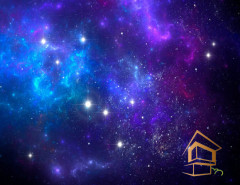 Натяжной потолок с фотопечатью Космос 118