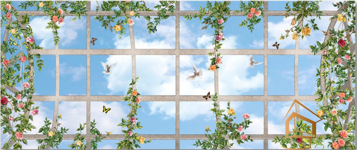 Натяжной потолок с фотопечатью Небо и объекты 026 -  - 