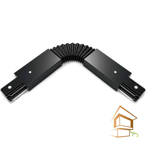 Однофазный коннектор гибкий PRO 220V черный, 280x34мм - 0У-00001365 - 0У-00001365