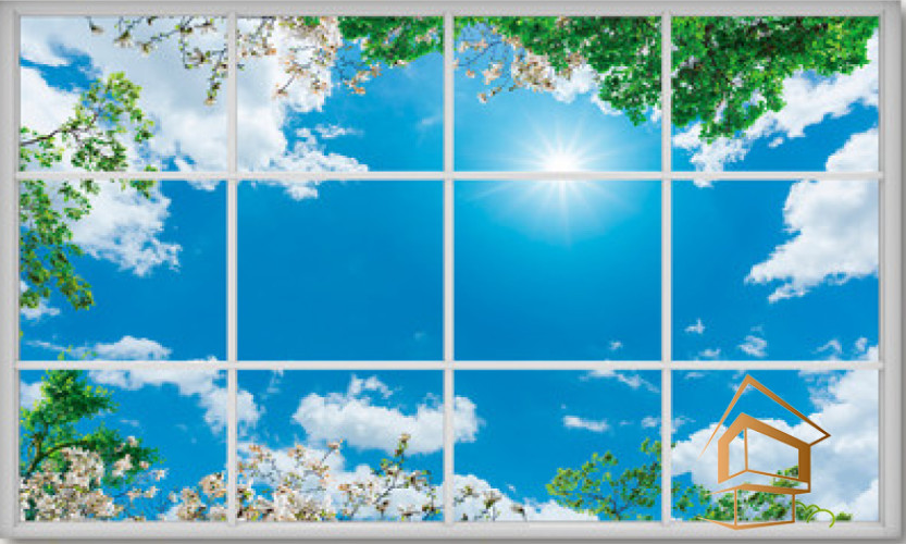 Натяжной потолок с фотопечатью Небо и объекты 027 -  - 