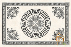 Натяжной потолок с фотопечатью орнаменты и узоры 097