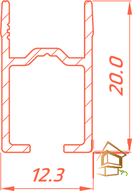 Профиль для натяжных потолков Flexy SHTORKA 01 карнизный, однорядный, 2.0 м, белый, (под гарпун в LINE глянец)