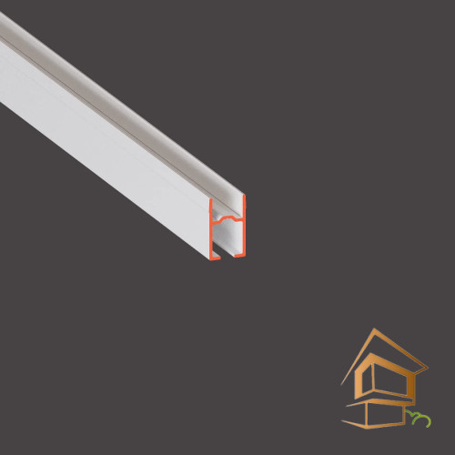 Профиль для натяжных потолков Flexy SHTORKA 01 карнизный, однорядный, 2.0 м, белый, (под гарпун в LINE глянец)