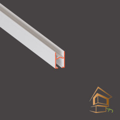 Профиль для натяжных потолков Flexy SHTORKA 01 карнизный, однорядный, 2.0 м, белый, (под гарпун в LINE глянец)