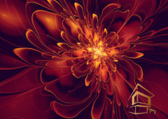 Натяжной потолок с фотопечатью Абстракция 095