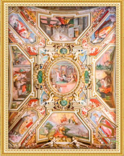 Натяжной потолок с фотопечатью Фрески, своды 085 -  -