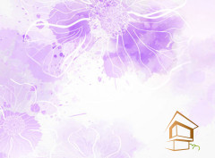 Натяжной потолок с фотопечатью Цветы 326