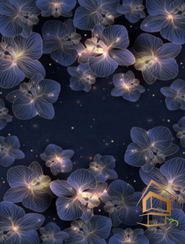 Натяжной потолок с фотопечатью Цветы 327 -  -