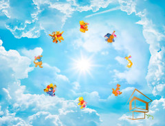 Натяжной потолок с фотопечатью Детский ART 062