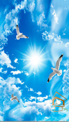 Натяжной потолок с фотопечатью Небо и объекты 048 - -