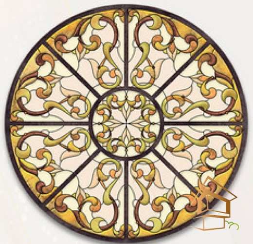 Натяжной потолок с фотопечатью Витражи 017 -  -