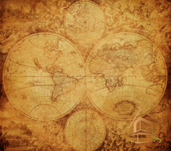 Натяжной потолок с фотопечатью Карты 006 - -