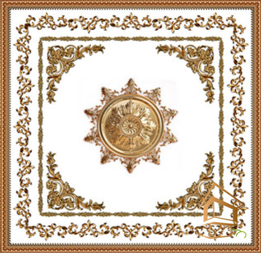 Натяжной потолок с фотопечатью орнаменты и узоры 011 -  - 