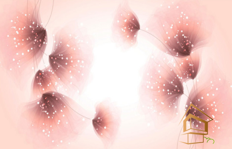 Натяжной потолок с фотопечатью Цветы 329 -  -